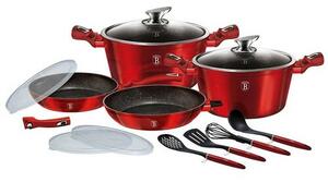 Set de oale și ustensile de gătit Berlinger Haus 13 piese Burgundy Metallic Line I