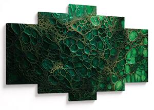 Tablou - Imagine microscopică verde (150x105 cm)