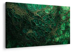 Tablou - Imagine microscopică verde (90x60 cm)