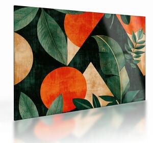 Tablou pe sticlă - Motive naturale geometrice II. (70x50 cm)