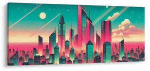 Tablou – Metropolă în stil pop-art (120x50 cm)