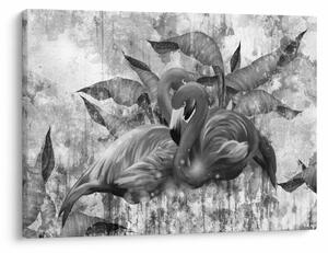 Tablou - Graffiti cu flamingo (70x50 cm)