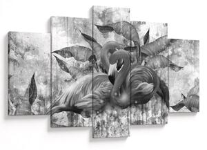 Tablou - Graffiti cu flamingo (150x105 cm)