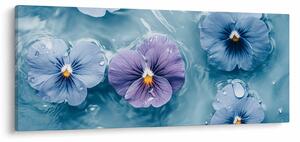 Tablou - Violete în apă (120x50 cm)