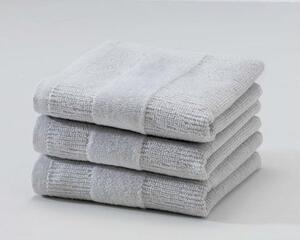 Set prosoape CARRARA 30x30 cm gri deschis 100% bumbac, 3 buc