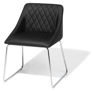Set 2 buc. scaune pentru sufragerie Aricata (negru). 1009828
