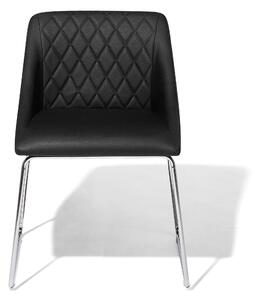 Set 2 buc. scaune pentru sufragerie Aricata (negru). 1009828