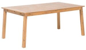 Set de masă pentru grădină Cessi (lemne deschis) (cu 2 șezlonguri). 1011681