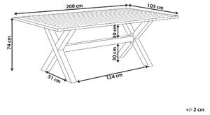 Masă de grădină Cascad (gri). 1010170