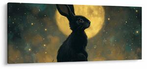 Tablou - Iepure cu lună (120x50 cm)