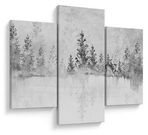 Tablou - Cerb lângă lac (90x60 cm)