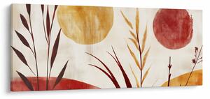 Tablou - Plante și cercuri (120x50 cm)