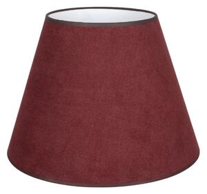 Duolla Abajur Cone, roșu închis, înălțime 30 cm, din țesătură, Roșu, Țesătură / Textil