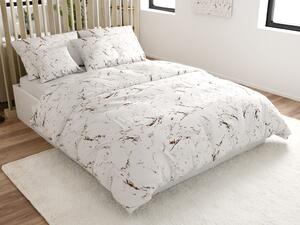 Lenjerie de pat din microfibra MARBLE, albă Dimensiune lenjerie de pat: 70 x 90 cm | 140 x 200 cm