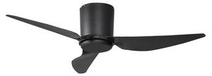 Ventilator de tavan Aulo Ø 123 cm negru silențios DC - Lindby