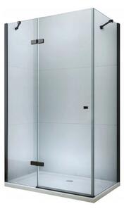 Mexen Roma, cabina de dus 70 (usa) x 50 (perete) cm, sticla transparenta 6mm, profil negru, 854-070-050-70-00