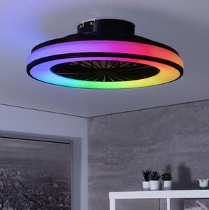 Plafonieră LED RGBW dimabilă cu ventilator Kanlux 38034 PLAVE 48W/230V 3000/4000/6500K + telecomandă