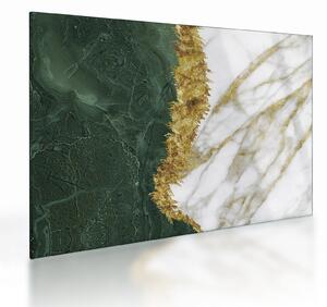 Tablou pe sticlă - Marmură verde N⁰1 (70x50 cm)