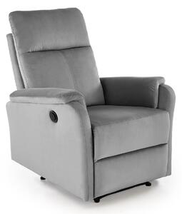 Fotoliu recliner Houston 2081Gri deschis, 8x8x9cm, Tapiterie
