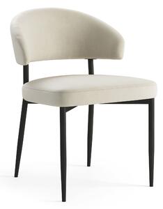 MAZZONI EXPORT IRIS Bej nisip (material Victoria A80) - SCAUN MODERN TAPIȚAT PENTRU SALON/SUFRAGERIE LOFT