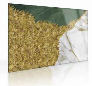 Tablou pe sticlă - Marmură verde N⁰2 (70x50 cm)