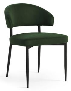 MAZZONI EXPORT IRIS Verde Pădure (material Victoria 68AC) - SCAUN MODERN TAPIȚAT PENTRU SALON/SUFRAGERIE LOFT