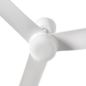 FARO BARCELONA Ventilator de tavan cu LED-uri Punt M, alb, curent continuu, silențios, Ø 130, reglabil, Alb, Camera de zi / sufragerie, Metal, Modern