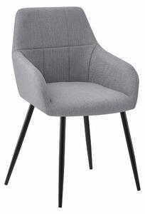 Scaun Bucatarie/Dining Benjamin Textil Gri Deschis