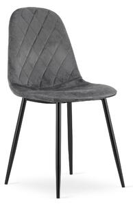 Scaun Bucatarie/Dining Askora Catifea Gri