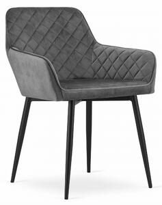 Scaun Bucatarie/Dining Noah Catifea Gri