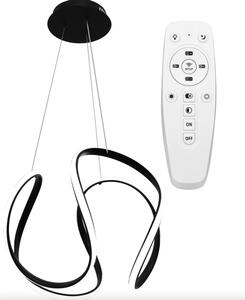 Plafonieră LED modernă elegantă cu telecomandă Negru