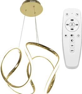 Plafonieră LED modernă elegantă cu telecomandă Aurie