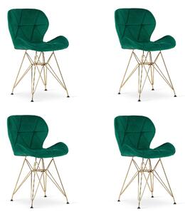 Set 4 Scaune Bucatarie/Dining Quint Catifea Verzi