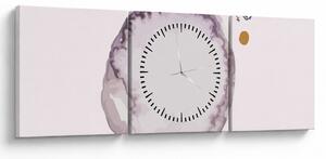 Tablou - Minimalism violet N⁰4 (cu ceas) (90x30 cm)
