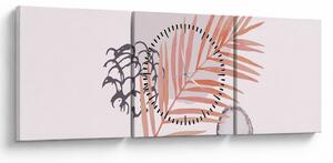Tablou - Minimalism violet N⁰3 (cu ceas) (90x30 cm)