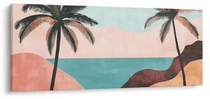 Tablou - Palmieri la mare (120x50 cm)