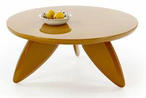 Măsuță de cafea Houston 1941Galben, 4cm, MDF, Rotund