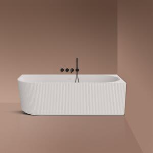 Oltens Hamnes cadă de colț 170x80 cm ovală alb 11009000