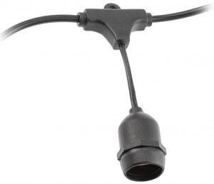 GTV ghirlandă exterioară x10 W negru AE-GIR10-10