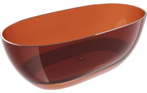 Mexen Pure earth cadă freestanding transparentă 170 x 80 cm, dop crom - 58071708005