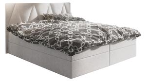 Z0ND0 Pat matrimonial Boxspring 140 cm Fade 3 (bej) ( cu saltea și sp. depozitare). 1046504