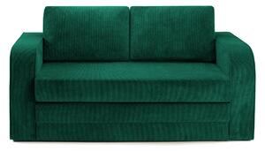Canapea Extensibilă 2 locuri LETO, cu saltea pliabilă, 160 x 77 x 83 cm, Verde-Run-Again