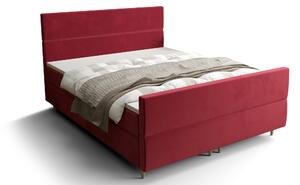 Z0ND0 Pat matrimonial Boxspring 140 cm Flu plus (bordo) ( cu saltea și sp. depozitare). 1046572