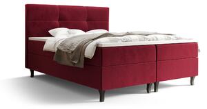 Z0ND0 Pat matrimonial Boxspring 140 cm Lumba (bordo) ( cu saltea și sp. depozitare). 1046673