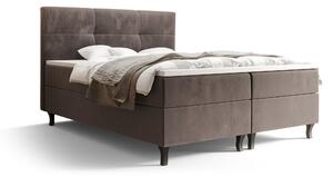Z0ND0 Pat matrimonial Boxspring 140 cm Lumba (maro) ( cu saltea și sp. depozitare). 1046675