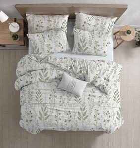 Lenjerie de pat din bumbac Renforcé LEAFORA albă Dimensiune lenjerie de pat: 70 x 90 cm | 140 x 200 cm