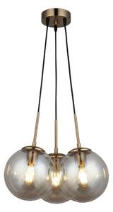 Lustră suspendată pe cablu POLINO 3xE27/40W/230V bronz