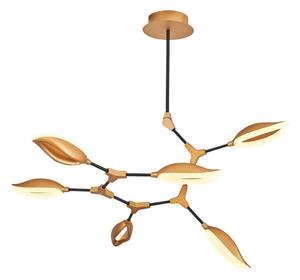 Lustră cu tijă ASTI, 6 x LED, 7 W, 230 V, 3000 K, auriu