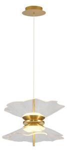 Pendul LED cu cablu BUTTERFLY, 2 x LED, 10 W, 230 V, 3000 K, finisaj auriu