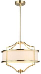 Open Design OR80926 - Lustră pe tijă STESSO 4xE27/15W/230V diam. 42 cm alamă/alb